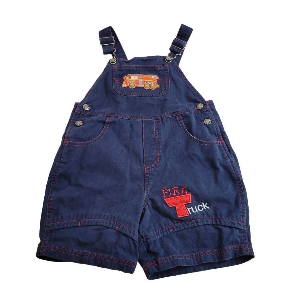 Simply Basic firetruck overalls 4T